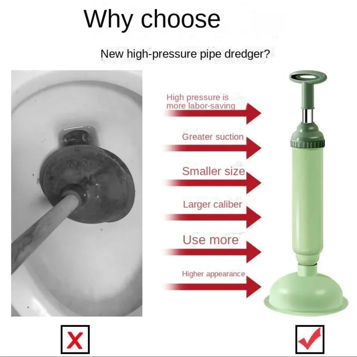 🥳2026 HOT SALE🥳💞50K+ SOLD!👨👩👧👦 🚽Flash Sale 50% Off! Household Drain Blaster – Stop costly call-outs!