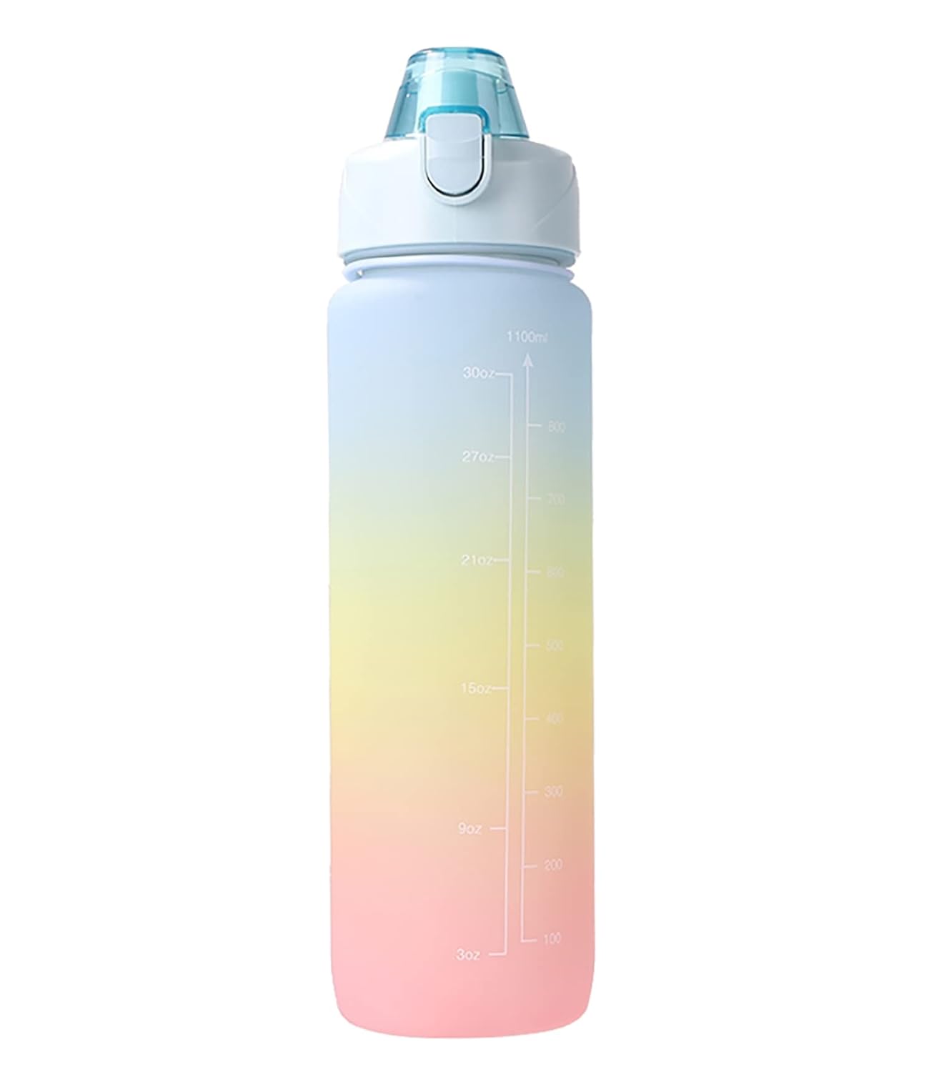 House of Quirk Plastic 1 liter Water Bottles With Time Markings, Bpa Free, Leak Proof, Measures How Much Water You Drink, Stylish Strap, Motivational Sports..