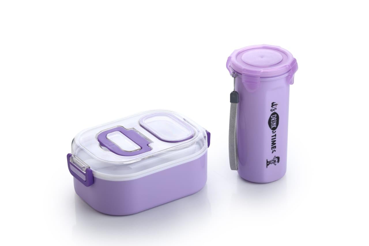 Lunch Box with Bottle Set for School | School Lunch Box for Boys| | l Lunch Box for Girls | Tiffin Box with Water Bottle | Lunch Box Combo with Bottle