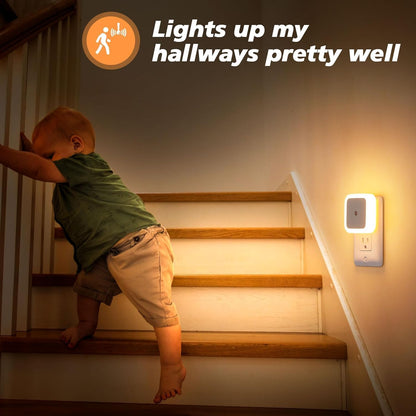 The LED Night Light Sensor Control Square Lamp Energy-Saving, Perfect for Kids' bedrooms with Soft, Automatic Lighting Safe and durable-ME-107