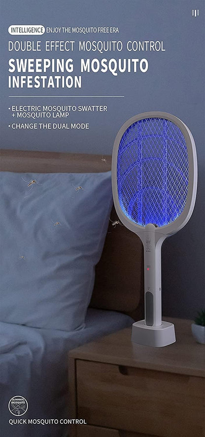 Rechargeable Fly Mosquito Racket Bat in-Built UV Lamp