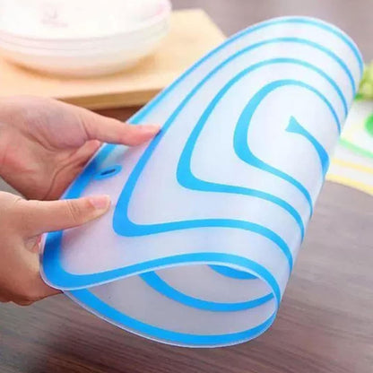 Plastic Cutting Board Mats for Vegetable & Fruits | Non-Slip Frosted Kitchen Transparent Chopping Board (Pack of 3)