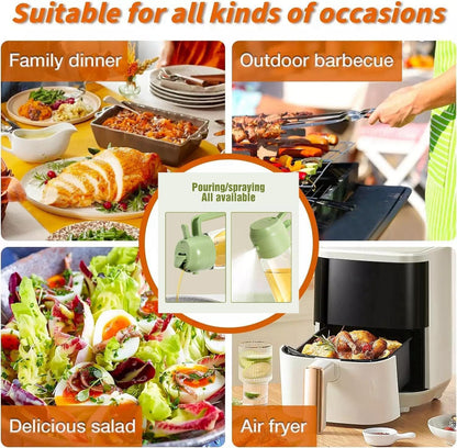 Oil Spray Bottle For Cooking, 2 In 1